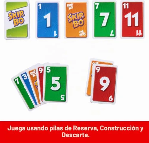 Mattel Games ▫️ Jogo de cartas Skip-bo [Importado de Inglaterra] 4