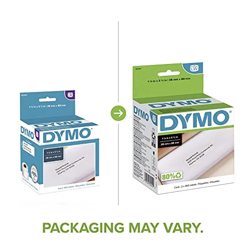 DYMO ▫️ 30252, etiqueta branca para endereço 2