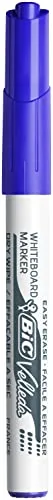 BIC ▫️ Velleda 1741, Marcadores para quadro branco com ponta média, cónica (4,5 mm), ideais para uso no escritório, azuis, embalagem de 12 unidades 3