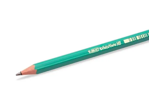 BIC ▫️ Evolution Original HB, lápis com mina inquebrável, pega firme, cor cinzenta, embalagem de 12 unidades 2