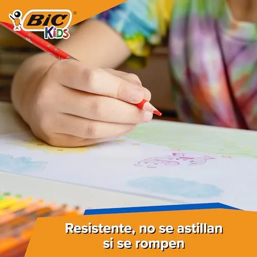 BIC Kids ▫️ Lápis de cor Evolution - Cores variadas, embalagem de 12 5