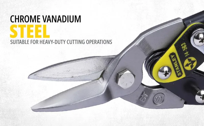 STANLEY ▫️ FATMAX Tesoura de aviação de corte reto com ação composta, 2-14-563 6