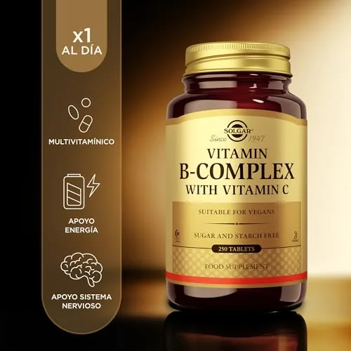 Solgar ▫️ Vitamina B-Complex com Vitamina C | 250 comprimidos 2