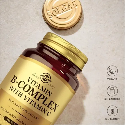 Solgar ▫️ Vitamina B-Complex com Vitamina C | 250 comprimidos 3
