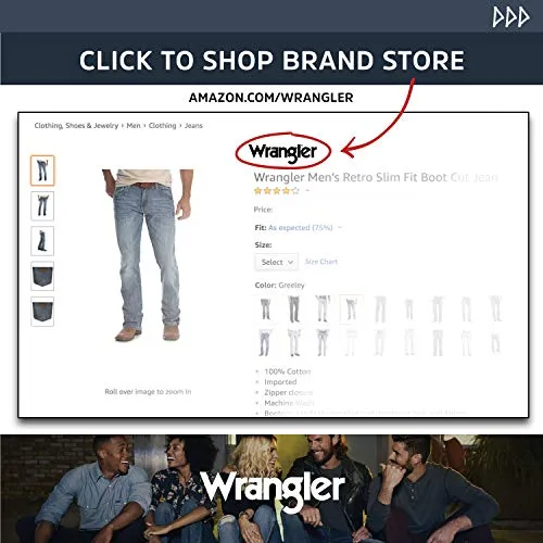 Wrangler ▫️ Calças de ganga Original Fit para homem 7