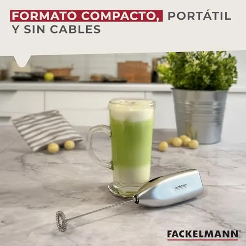 Fackelmann ▫️ Espumador de Leite, Batedor Elétrico de Leite com 13 500 RPM para Cappuccino, Chá Matcha, Mini Batedor, Espumador de Leite, Batedor de Leite Sem Fios, Mini Batedor Portátil, Batedor de Matcha 4