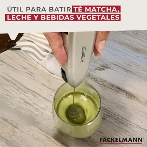 Fackelmann ▫️ Espumador de Leite, Batedor Elétrico de Leite com 13 500 RPM para Cappuccino, Chá Matcha, Mini Batedor, Espumador de Leite, Batedor de Leite Sem Fios, Mini Batedor Portátil, Batedor de Matcha 5