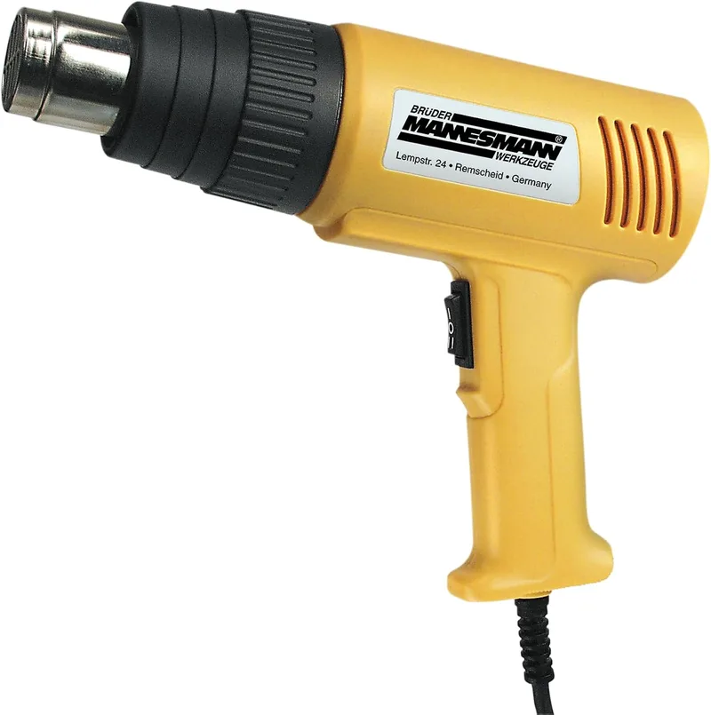 Mannesmann ▫️ M 49500 - Pistola de ar quente (2000 W, inclui 4 acessórios), 230 V || 50 Hz