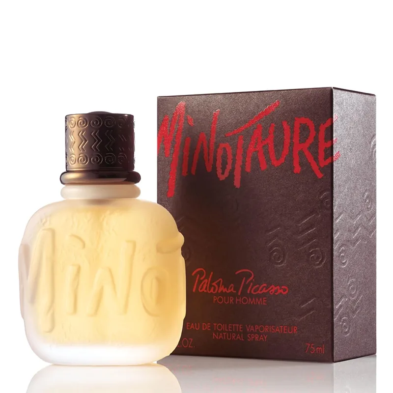 Paloma Picasso ▫️ Minotaure Eau de Toilette para Homem, fragrância poderosa, intensa e amadeirada, com estragão picante, lírio-do-vale e âmbar, 75 ml
