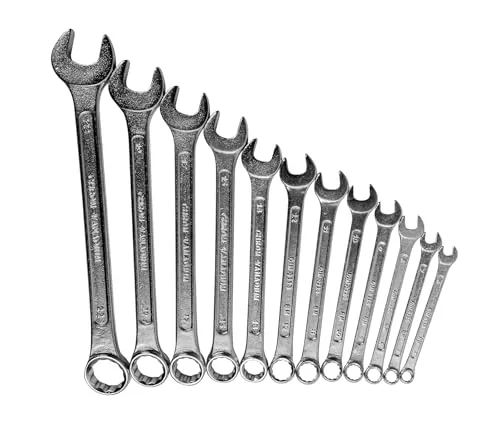 Mannesmann ▫️ M19652 Chaves combinadas, DIN 3113, aço CV, 6-22 mm, conjunto de 12 peças 3