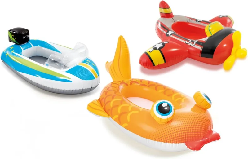 Intex ▫️ Pool Cruiser - Assento insuflável para bebés/barco de natação, modelo sortido