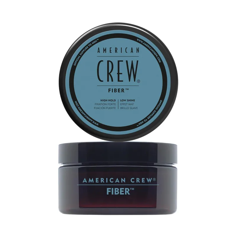 American Crew ▫️ Fiber, Cera para o cabelo masculino, fixação forte e flexível, modela e aumenta o brilho, para cabelo curto, modela e penteia o cabelo, 50 g