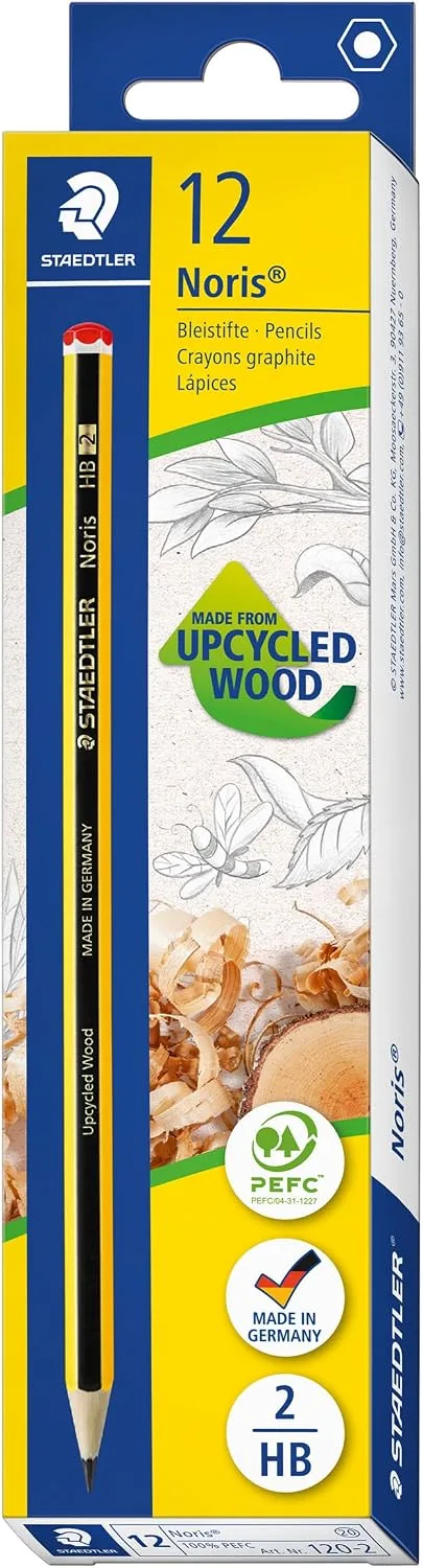 STAEDTLER ▫️ Lápis Noris 120 – HB, embalagem de 12, hexagonais