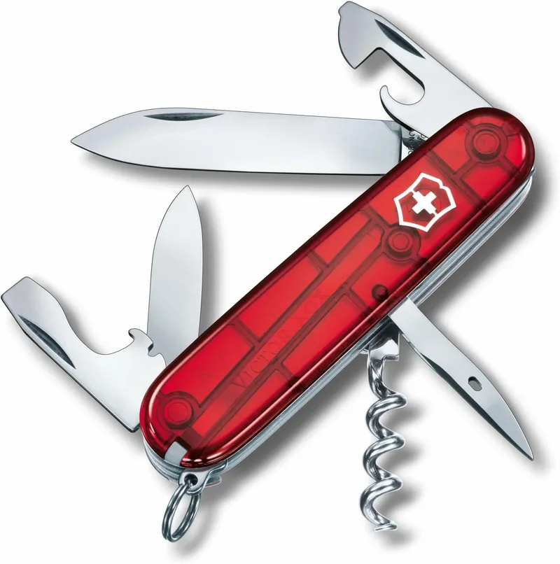 Victorinox ▫️ Spartan, Canivete Suíço Multiusos, Canivete de bolso, Presente, 12 funções, Lâmina grande, Saca-rolhas