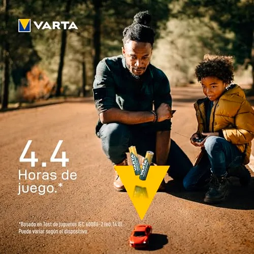 Varta ▫️ Pilhas AAA, recarregáveis, embalagem de 4, Recharge Accu Power, bateria recarregável, 1000 mAh Ni-MH, sem efeito de memória, pré-carregadas, prontas a usar 3