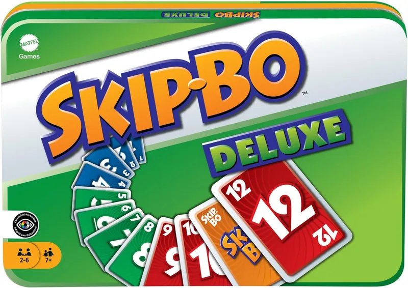 Mattel Games ▫️ Jogos Mattel Skip Bo- Jogo de cartas de luxo L3671