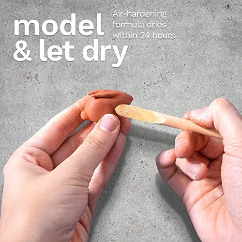 DAS ▫️ Massa de modelar 500 gramas, cor terracota 3
