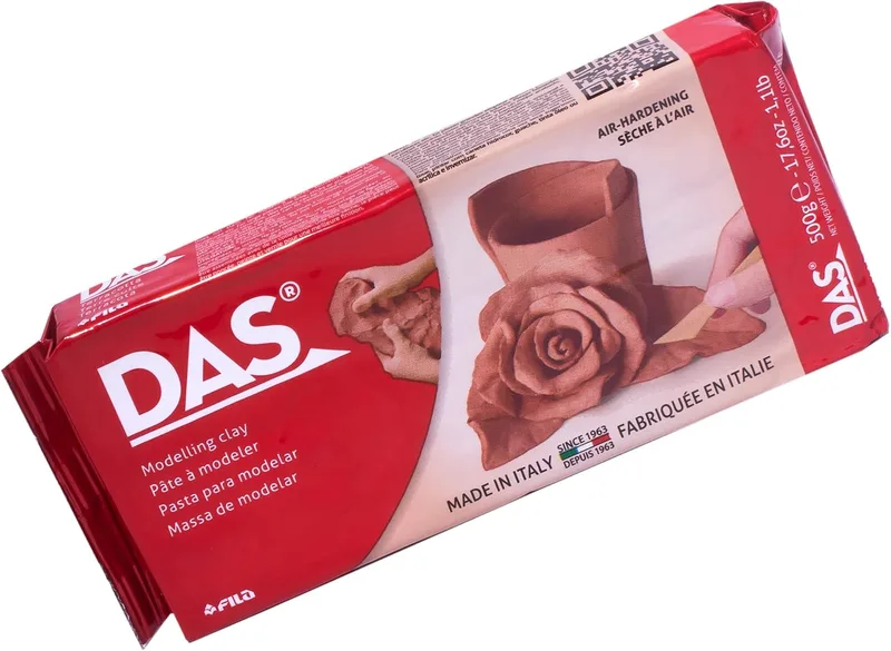 DAS ▫️ Massa de modelar 500 gramas, cor terracota