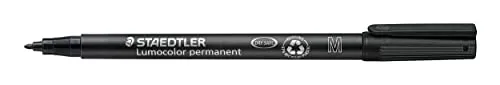 STAEDTLER ▫️ Lumocolor 317 Marcadores permanentes – preto, embalagem de 10, 1,0 mm 3