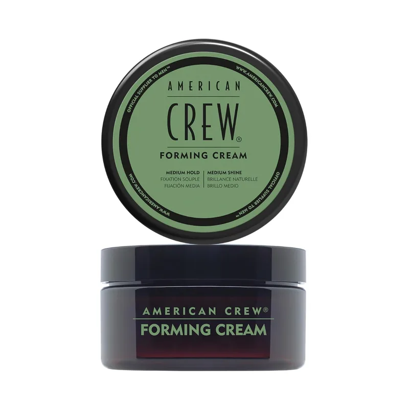 American Crew ▫️ Creme Formador, Cera para Cabelo de Homem, Fixação Média e Brilho, Repelente de Humidade, Espessante para Penteados Intactos, com Aloé Vera - 85 g (Embalagem de 2)