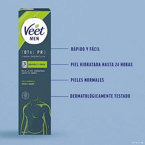 Veet ▫️ Creme Depilatório Masculino para o Corpo - Pele Normal, 200 ml 2