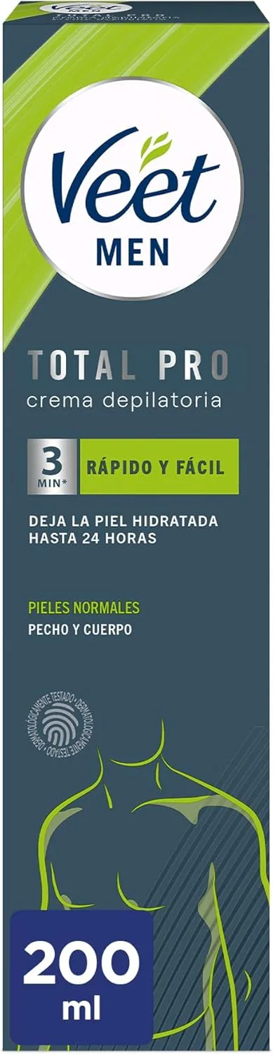 Veet ▫️ Creme Depilatório Masculino para o Corpo - Pele Normal, 200 ml