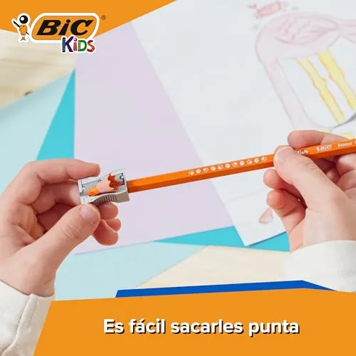 BIC ▫️ Lápis de colorir Kids Evolution ECOlutions - cores variadas, embalagem de 24 unidades 3