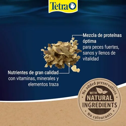 Tetra ▫️ Goldfish Flakes - Ração para peixes dourados/água fria, 1 L 4
