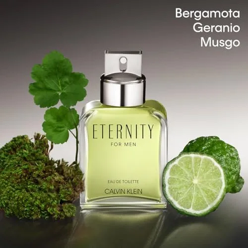 Calvin Klein ▫️ Eternity Eau de Toilette para homem | Fragrância masculina com notas de tangerina, lavanda e madeira de cedro | Fragrância de longa duração 4
