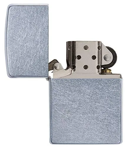 Zippo ▫️ Isqueiro à prova de vento - Street Chrome - Recarregável - Estojo de presente - Metal - Fabricado nos EUA 4