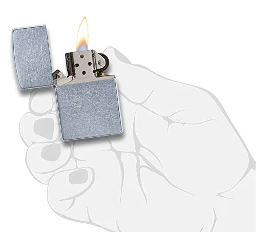 Zippo ▫️ Isqueiro à prova de vento - Street Chrome - Recarregável - Estojo de presente - Metal - Fabricado nos EUA 5