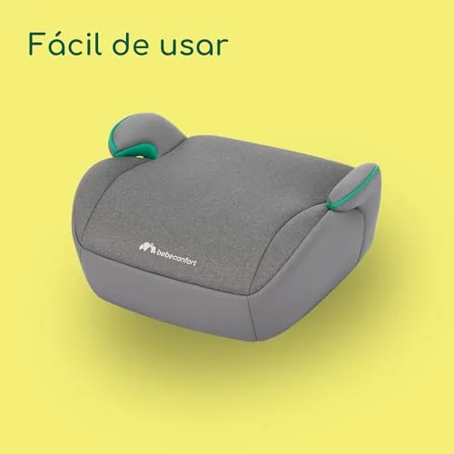 Bebeconfort ▫️ Manga i-Safe Assento Elevatório para Automóvel, 6-12 anos, 125-150 cm, Compacto e Leve (menos de 1 kg), Fácil Instalação com Cinto de Segurança, Estofamento, Tecidos Suaves, Cinza Esfumado 4