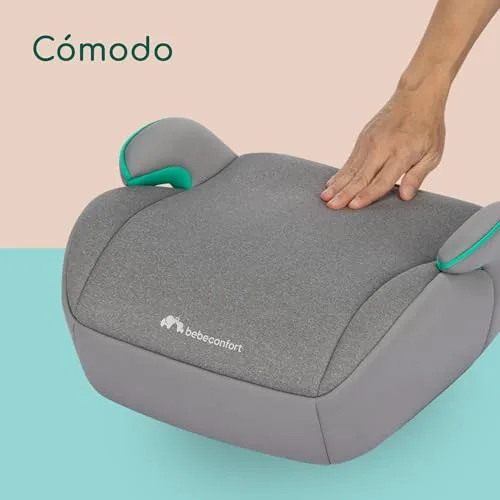 Bebeconfort ▫️ Manga i-Safe Assento Elevatório para Automóvel, 6-12 anos, 125-150 cm, Compacto e Leve (menos de 1 kg), Fácil Instalação com Cinto de Segurança, Estofamento, Tecidos Suaves, Cinza Esfumado 5