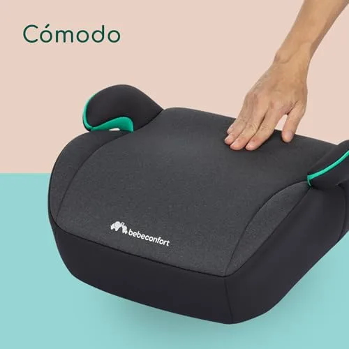 Bebeconfort ▫️ Manga i-Safe, Assento Elevatório para Automóvel, 6-12 anos, 128-150 cm; Cadeira auto, compacta e leve (1 kg), fácil instalação com cinto de segurança, acolchoada, tecidos suaves, preto esfumado 5