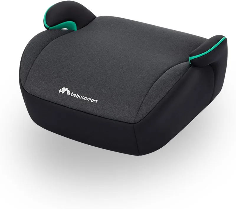 Bebeconfort ▫️ Manga i-Safe, Assento Elevatório para Automóvel, 6-12 anos, 128-150 cm; Cadeira auto, compacta e leve (1 kg), fácil instalação com cinto de segurança, acolchoada, tecidos suaves, preto esfumado