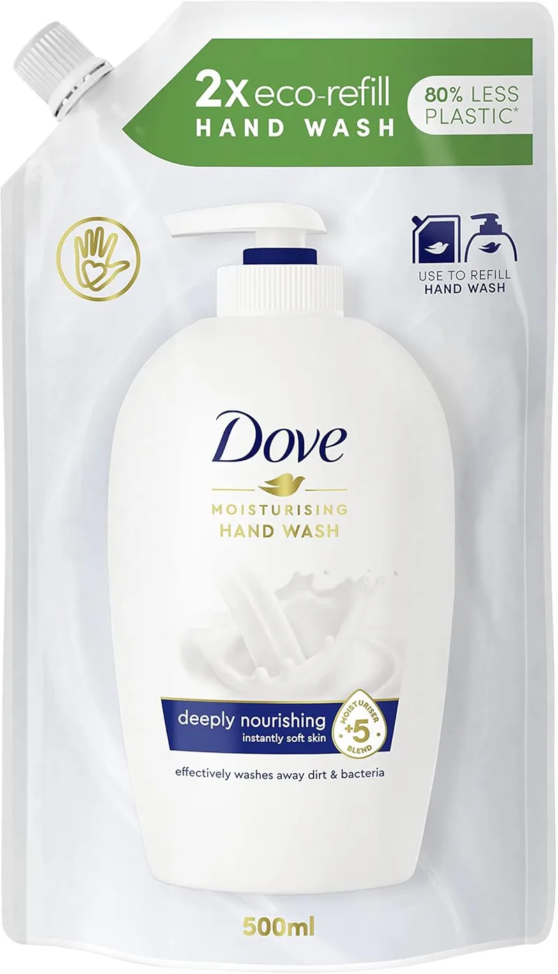 Dove ▫️ Bolsa de Gel de Duche Recarga, 500 Mililitros