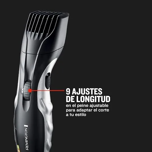 Remington ▫️ Aparador de Barba Ceramic Beard, aparador com fio e sem fio, lâminas de cerâmica, 9 ajustes de comprimento, roda de zoom para ajuste de comprimento, autonomia de 40 minutos, indicador de carga, MB320C 3