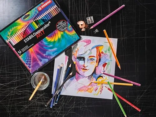 STABILO ▫️ lápis de cor aquarelável - STABILOaquacolor 6