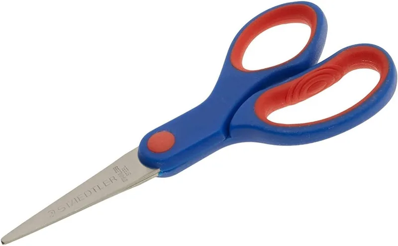 STAEDTLER ▫️ Noris Club 965 14NBK - Tesoura para crianças destras com 14 centímetros, multicolorida