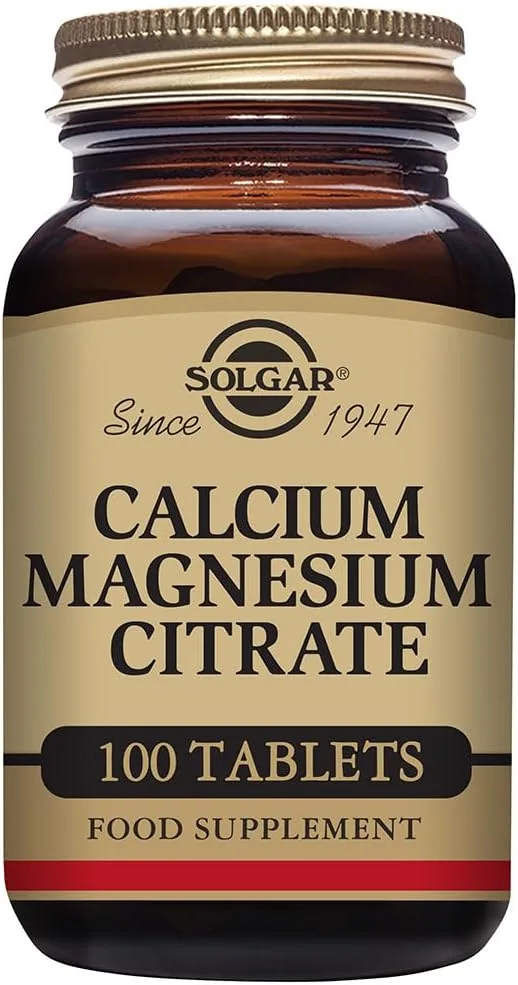 Solgar ▫️ Citrato de Cálcio/Magnésio | Absorção Avançada | 100 Comprimidos