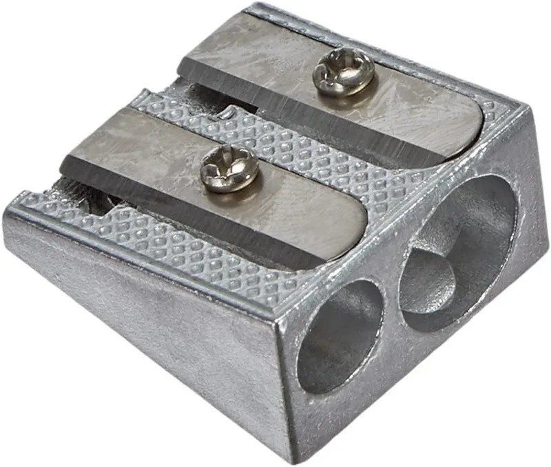 herlitz ▫️ Fancy - 1 afiador duplo de metal com dois orifícios para canetas