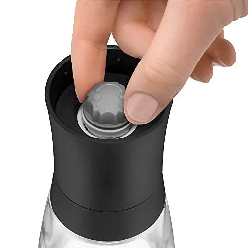 WMF ▫️ Trend - Moedor de especiarias em cerâmica de 14 cm, adequado para a máquina de lavar louça, vidro, tampa preta 4