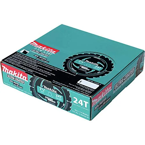 Makita ▫️ a-94530 – 10 7 – lâmina de corte de 1/4" com 24 dentes e revestimento ultra-resistente, embalagem de 10 unidades 2