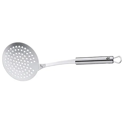 WMF ▫️ Profi Plus - Conjunto de cozinha de 6 peças, suporte para pendurar com 5 acessórios, concha, escumadeira, colher de molho, espátula, garfo para carne, aço inoxidável polido 7