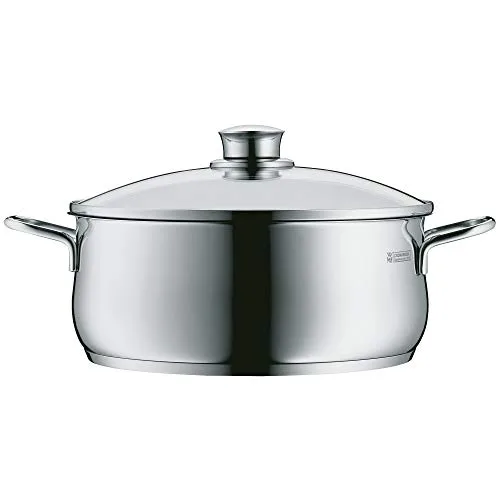 WMF ▫️ Diadem Plus - Panela de 3 L, Ø 20 cm, com tampa de vidro, em aço inoxidável Cromargan Ain com revestimento antiaderente, adequada para a máquina de lavar louça 3