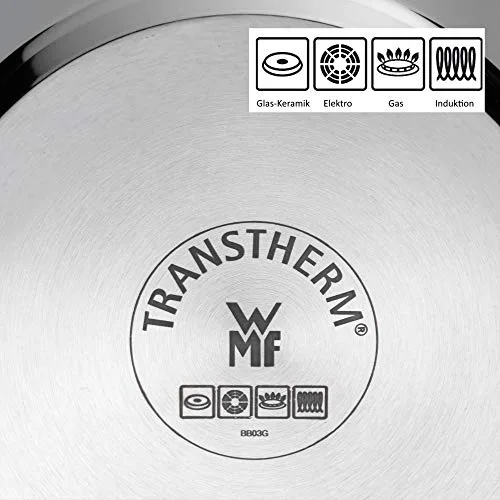 WMF ▫️ Diadem Plus - Panela de 3 L, Ø 20 cm, com tampa de vidro, em aço inoxidável Cromargan Ain com revestimento antiaderente, adequada para a máquina de lavar louça 5