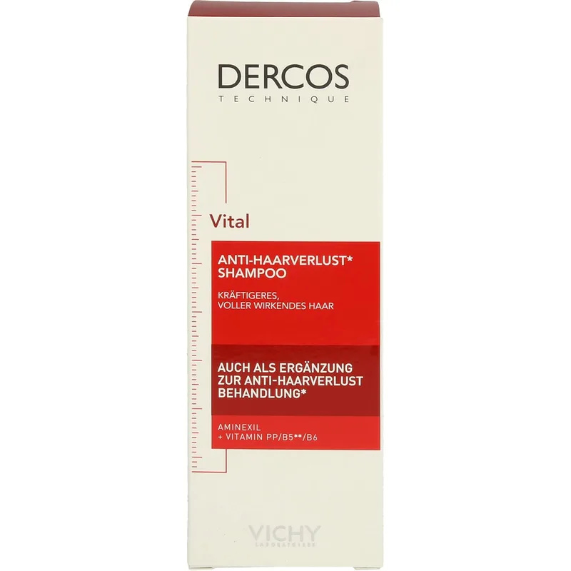 Champô Anti-Queda Vichy, Efeito Estimulante, Indicado para Todos os Tipos de Cabelo, Couro Cabeludo Saudável e Desintoxicado, Com Aminexil, Energy+, Técnica Dercos