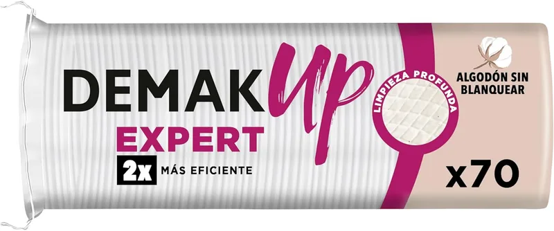Demak'Up ▫️ Discos de remoção de maquilhagem Demak Up, 70 discos
