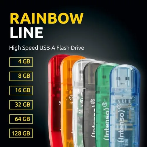 Intenso ▫️ 3502460 Pen USB 2.0 Rainbow 8 GB Verde 2