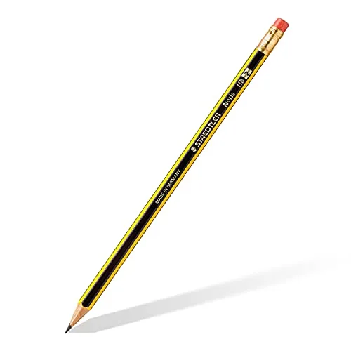 STAEDTLER ▫️ Noris 122 Lápis com borracha – HB, embalagem de 3 2